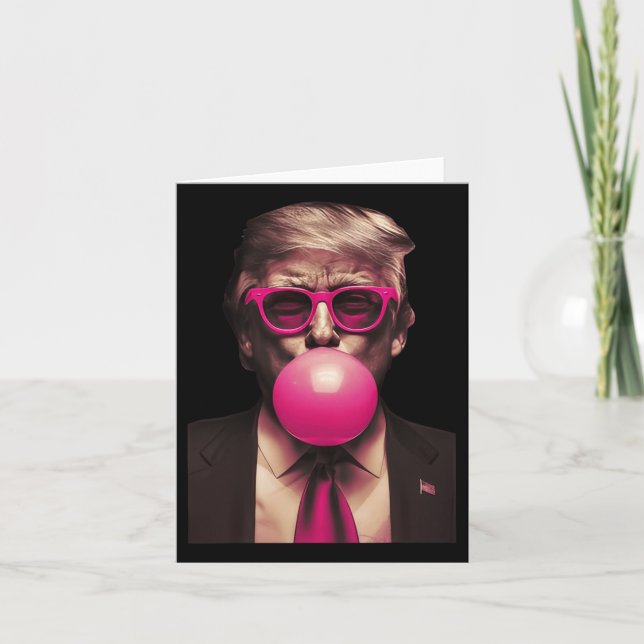 Tarjeta Chicle de Burbujas Trump (Anverso)