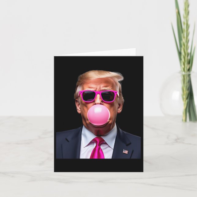 Tarjeta Chicle Trump Rosa  (Anverso)