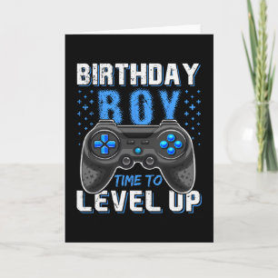Tarjeta Chico Cumpleañero Sube de Nivel Gamer - Clic Fit 