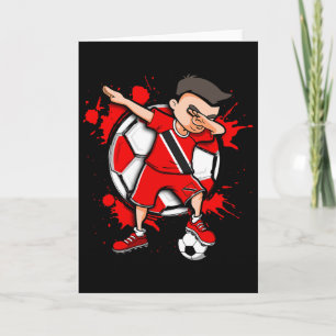 Tarjeta Chico de fútbol haciendo Dabbing Amante de fútbol