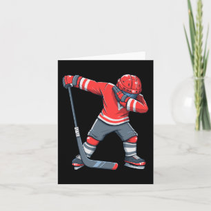 Tarjeta Chico divertido niño Hockey Hockey sobre hielo Apa