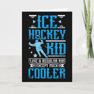 Tarjeta Chico genial de hockey sobre hielo 