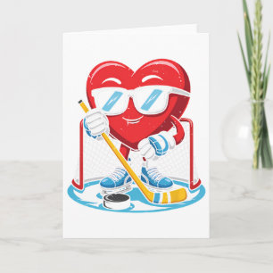 Tarjeta Chicos de hockey sobre hielo hombres divertido cor