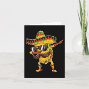 Tarjeta Chicos del taco dabbing cinco de mayo hombres comi