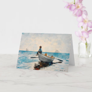 Tarjeta Chicos en una historia de Winslow Homer, Bella Art
