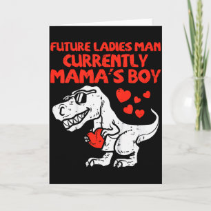 Tarjeta Chicos Futuro Hombre Señoras Mamas Niño Dino Niños