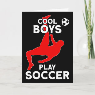 Tarjeta Chicos Geniales Juegan Fútbol