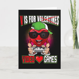 Tarjeta Chicos Jugadores Día de San Valentín Adolescentes 