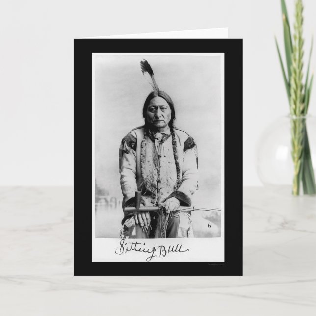 Tarjeta Chief Sitting Bull 1889 (Anverso)