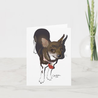 Tarjeta ¡Chihuahua de Ay del ¡! ¡Te amo!