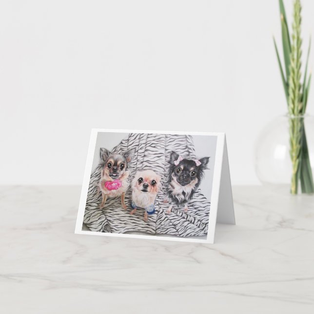 Tarjeta Chihuahua Notecards (Anverso)