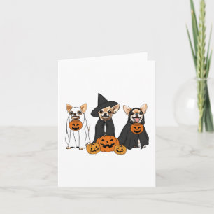 Tarjeta Chihuahua Perros Amantes de la Bruja Fantasma Mumm