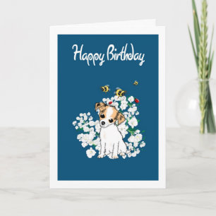 Tarjeta Chihuahua Puppy Birthday Card - Añadir su propio s