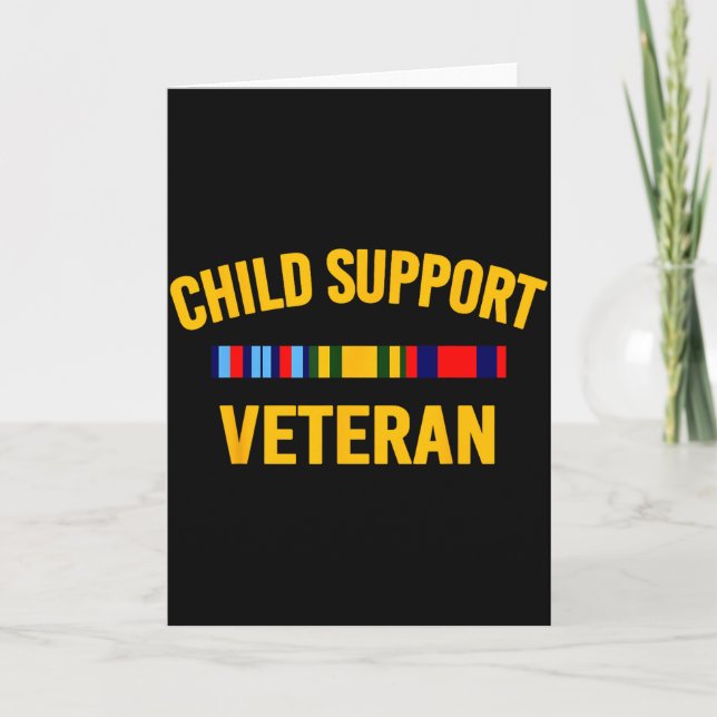 Tarjeta Child Suprt Veteran Shirts Patriots Veteran Flag  (Anverso)