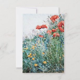 Tarjeta Childe Hassam - Poppies, Appidore