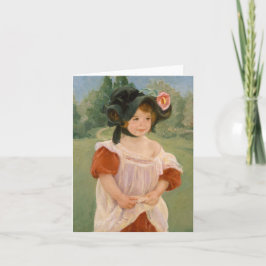 Tarjeta Childhood in a garden - Mary Cassatt