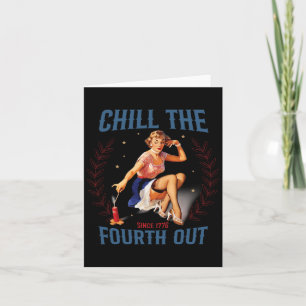 Tarjeta Chill The Cuarto Out Retro 4 De Julio