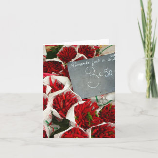 Tarjeta Chillis en Niza el mercado, Francia