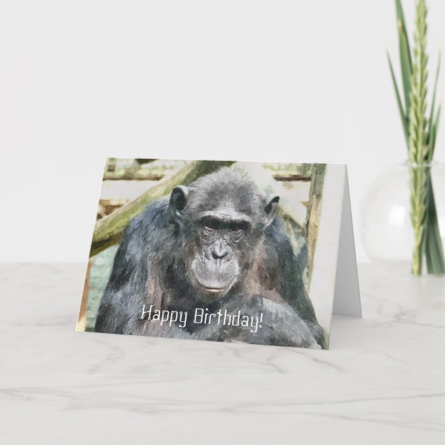 TARJETA CHIMPANZEE (Anverso)
