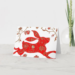 Tarjeta china de la astrología del conejo