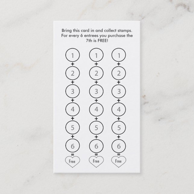 Tarjeta china de la lealtad de la tarjeta de (Anverso)