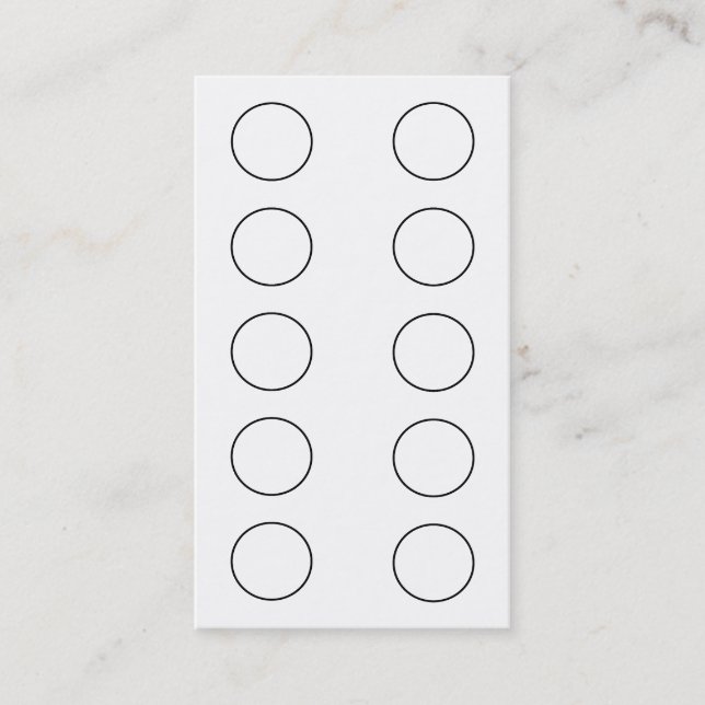 Tarjeta china de la lealtad de la tarjeta de (Anverso)