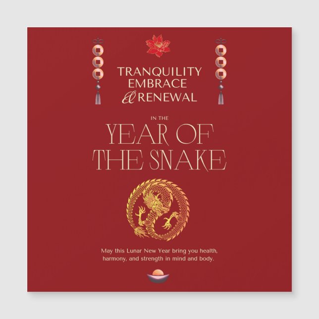 TARJETA CHINA DE REUNIÓN PARA AÑO NUEVO (Anverso)