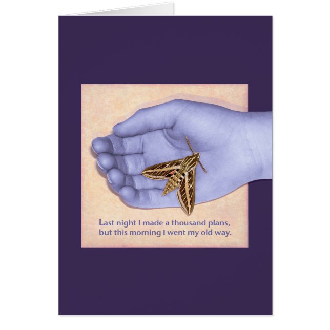 Tarjeta china del proverbio (Frente)