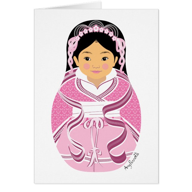 Tarjeta china, HanFu Matryoshka (Frente)