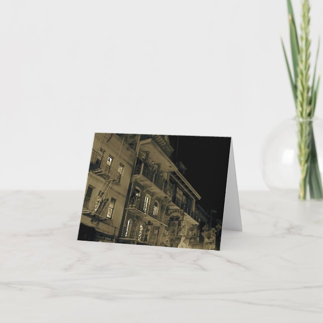 Tarjeta Chinatown en la noche (Anverso)