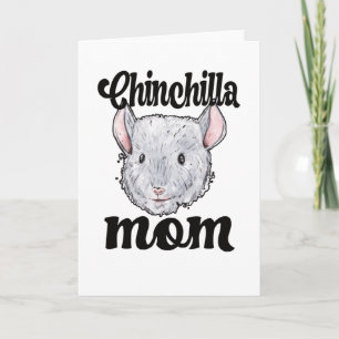 Tarjeta Chinchilla Mom Chinchilla Dueña de Chinchilla Mama