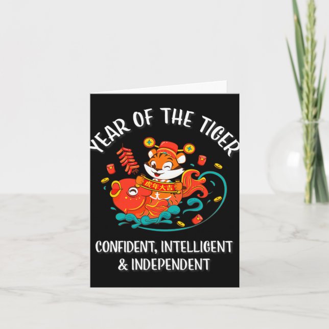 Tarjeta Chinese New Year Of The Tiger 2022  (Anverso)