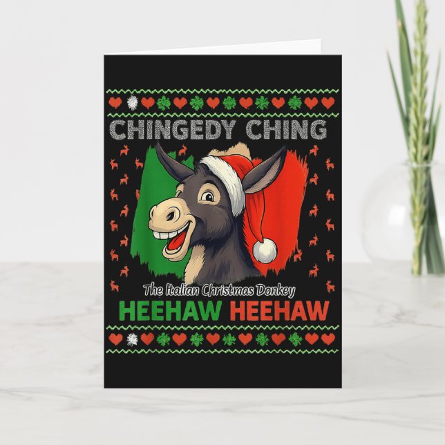 Tarjeta Chingedy Ching Dominick The Italian Christmas Xmas (Anverso)