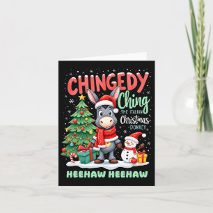Tarjeta Chingedy Ching Los Navidades Italianos Donkey Heeh
