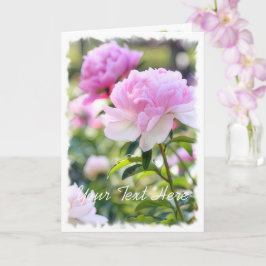 Tarjeta Chino Peony [tarjeta de saludo] カ ド
