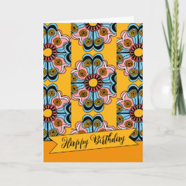 Tarjeta Chippie de flor divertida y caprichosa CC0143 Cump