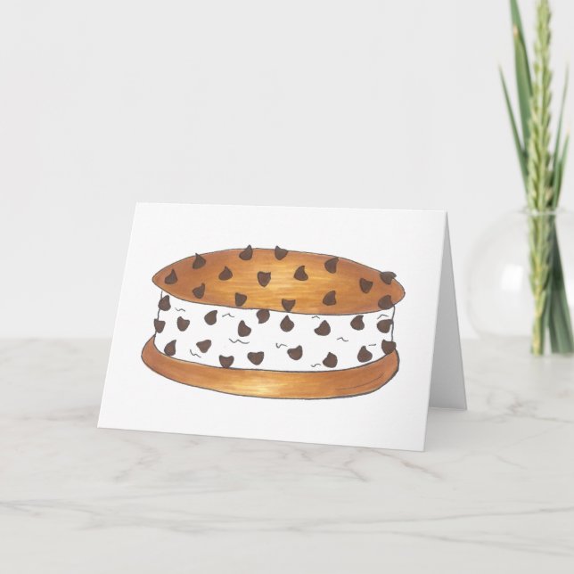 Tarjeta Chipwich Chip de chocolate Cocina helada Sandwich (Anverso)