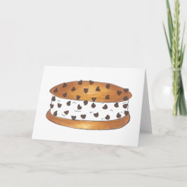 Tarjeta Chipwich Chip de chocolate Cocina helada Sandwich