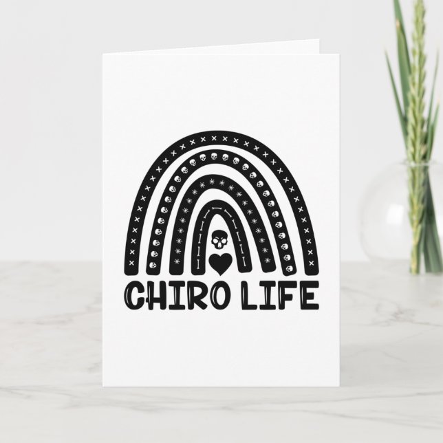 Tarjeta Chiro Vida Quiropráctico Chiropráctico de columna (Anverso)