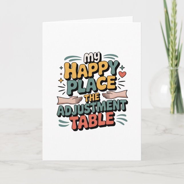 Tarjeta Chiropractic Adjustment Bliss for Back Pain Relief (Anverso)