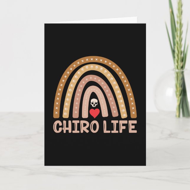 Tarjeta Chiropractic Chiro Life Spine Chiropractor (Anverso)