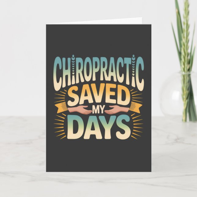 Tarjeta Chiropractic Healing and Back Pain Relief (Anverso)