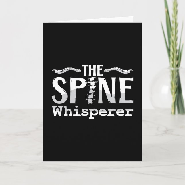 Tarjeta Chiropractic The Spine Whisperer Chiropractor (Anverso)