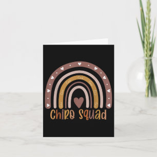 Tarjeta Chiropráctico Boho arcoiris Médico Chiro