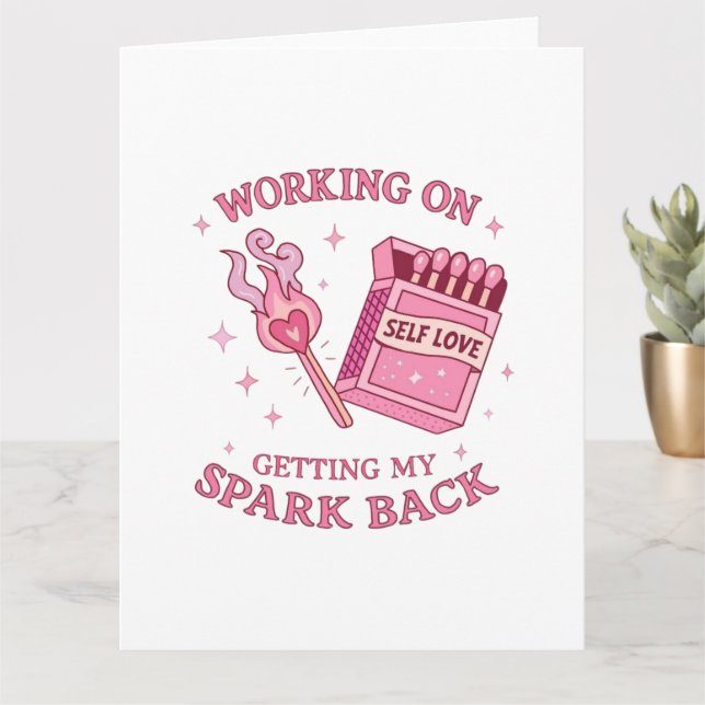 Tarjeta Chispa de Amor Propio Libro de Cerillas Rosa Empod (Planta pequeña)