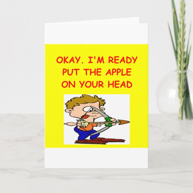 TARJETA CHISTE ARCHERY (Anverso)