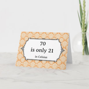 Tarjeta Chiste científico divertido y descarado para 70 cu