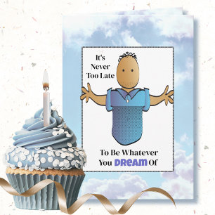 Tarjeta Chiste de cumpleaños fácil Personalizado masculino