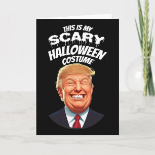 Tarjeta Chiste de Donald Trump Terrorífico Disfraz de Hall