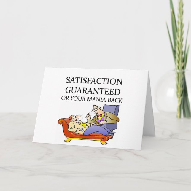 Tarjeta Chiste de la PSICOLOGÍA (Anverso)